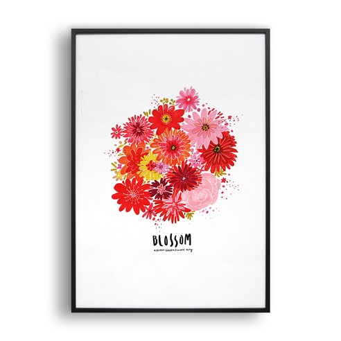 [올뉴프레임]- Blossom, (MDF화이트)