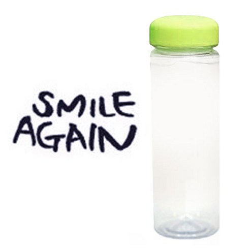 1AM 캘리그라피 보틀 연두뚜껑, smileA (군청색), 500ml