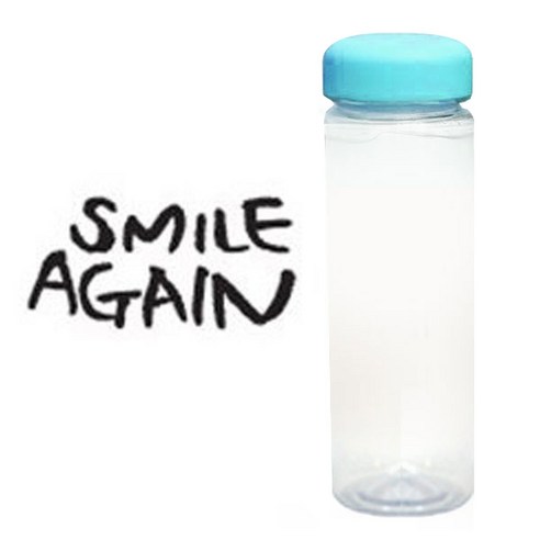 1AM 캘리그라피 보틀 하늘뚜껑, smileA (진회색), 500ml