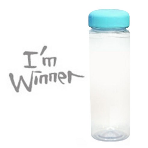 1AM 캘리그라피 보틀 하늘뚜껑, Imwin (연회색), 500ml