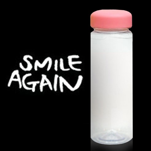 1AM 캘리그라피 분홍뚜껑 보틀, smileA (흰색), 500ml