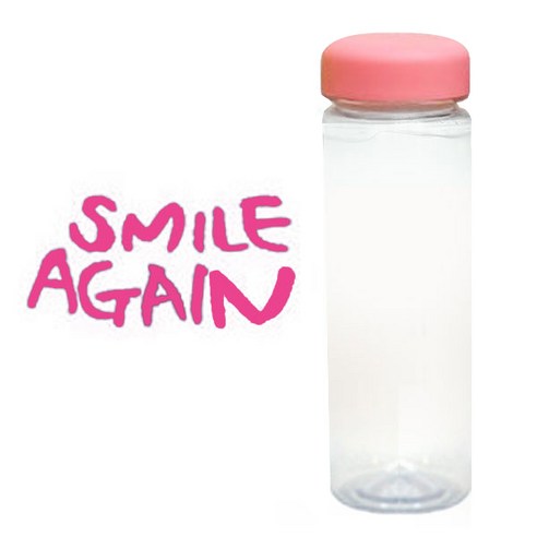 1AM 캘리그라피 분홍뚜껑 보틀, smileA (핑크), 500ml