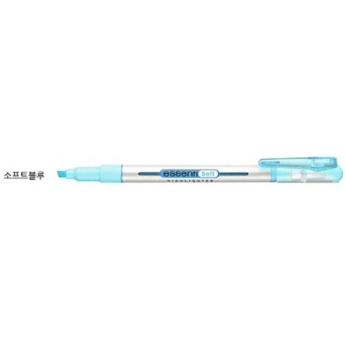 모나미 에쎈티 소프트 형광펜, 소프트 블루, 12개입