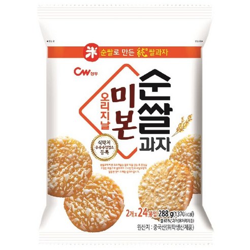 순쌀 과자 미본 오리지널, 288g, 2개