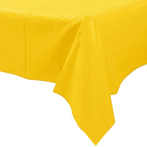 파티팡 비닐 테이블보, 옐로우, 274 x 137 cm