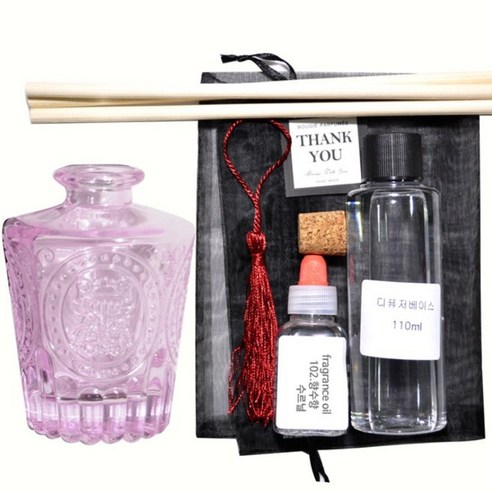 케이지 디퓨저KIT 엔틱심볼 핑크 우드태슬 향수향, 자*뎅 수르닐, 150ml
