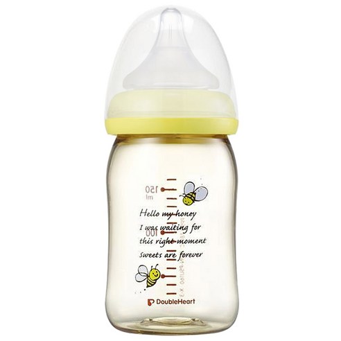 더블하트 SofTouch 모유실감 PPSU 젖병 160ml, SS사이즈, 1개, 꿀벌