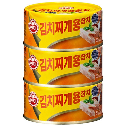오뚜기 김치찌개용 참치 통조림, 150g, 3개입