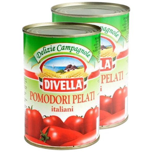 디벨라 홀토마토 통조림, 400g, 2개