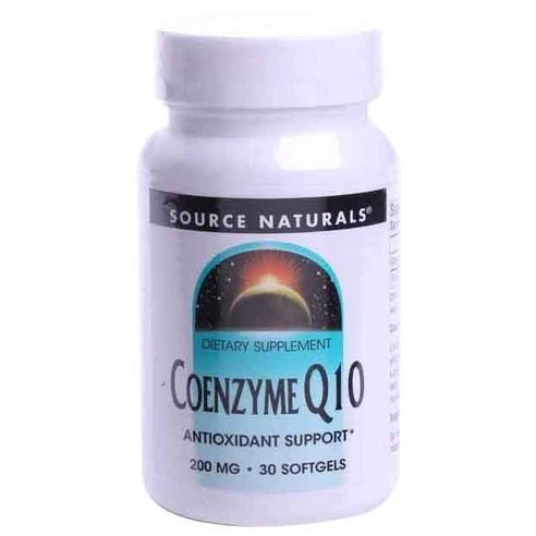 Source Naturals 코엔자임 Q10 에너지 생산을 위한 항산화 지원* 심장 기능 지원 항산화 보호 및 건강한 잇몸 200 mg - 30 식물성 캡슐 Source, 1개, 30정