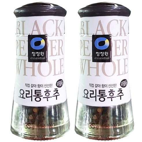 청정원 요리통후추 리필, 35g, 2개