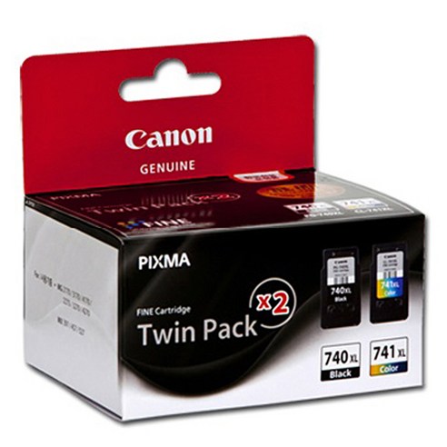 캐논 잉크세트 PG-740XL + CL-741XL, 검정+컬러, 1세트