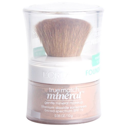 L''Oreal Paris Cosmet 트루 매치 루즈 파우더 미네랄 파운데이션 10g, Natural Buff, 1개