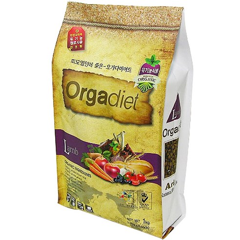 오가다이어트 전연령 양고기 애견사료, 1kg, 1개