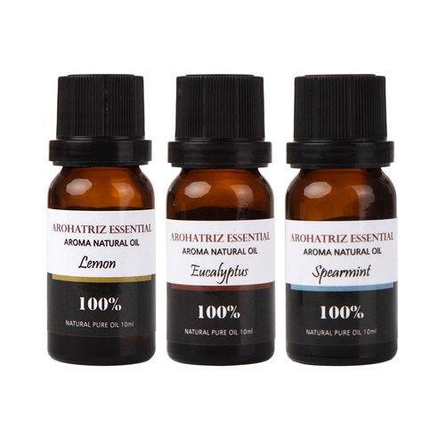 아로하트리즈 다용도오일, 레몬 10ml,  유칼립 투스 10ml,  스피아민트 10ml, 1개