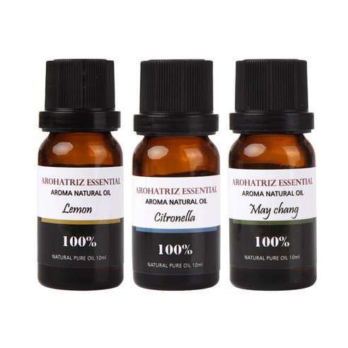 아로하트리즈 다용도오일, 레몬 10ml,  시트로 렐라 10ml,  메이청 10ml, 1개