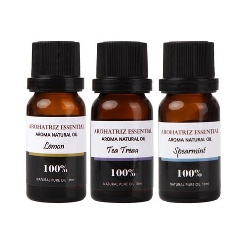 아로하트리즈 다용도오일, 레몬 10ml,  티트리 10ml,  스피아민트 10ml, 1개