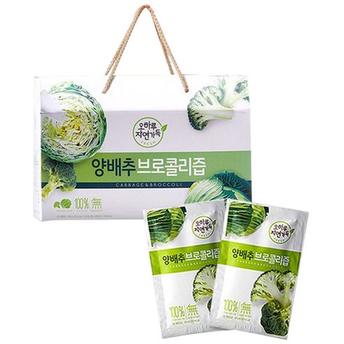오하루자연가득 양배추브로컬리즙, 80ml, 30포