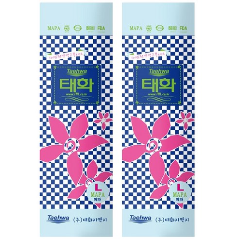 태화 고무장갑 마파 핑크 L사이즈, 2개