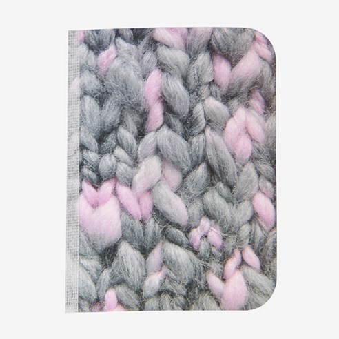 라잇트리 KNIT note 줄지, GREY PINK