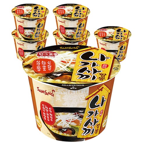 삼양 나가사끼짬뽕 큰컵 105g, 6개