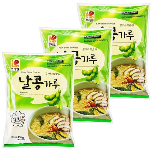 뚜레반 날콩가루, 400g, 3개