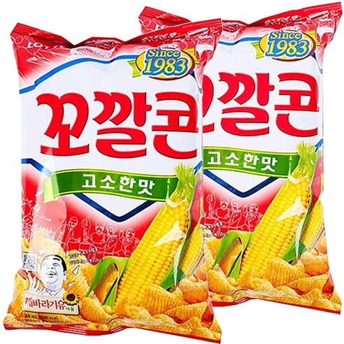 롯데제과 꼬깔콘 고소한맛, 155g, 2개