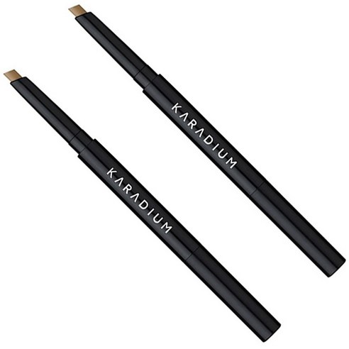 카라디움 플랫 아이브로우 오토펜슬 0.3 g, 5호 라이트브라운, 2개