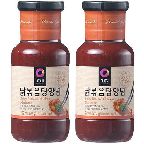 청정원 닭볶음탕 양념 소스, 270g, 2개