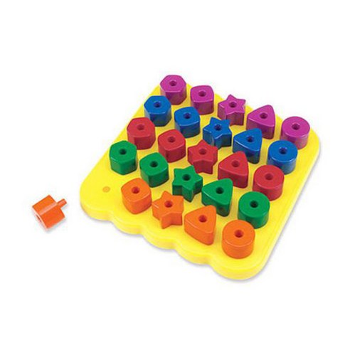 교육완구 러닝리소스 LER 1572 다양한 모양 도형 꽂기, 1개