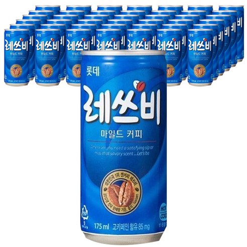 레쓰비 마일드 캔커피 175ml, 90개 향긋한 라떼 맛의 캔커피