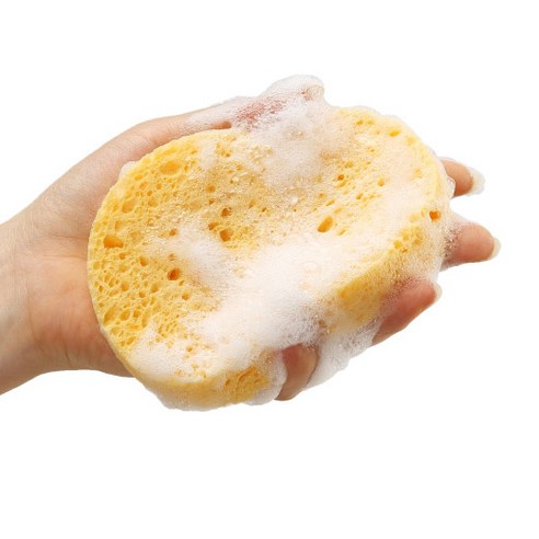 해면 프랑스산 JUT 골드셀룰로오스 스펀지 20mm+10mm 증정, 옐로우, 1개