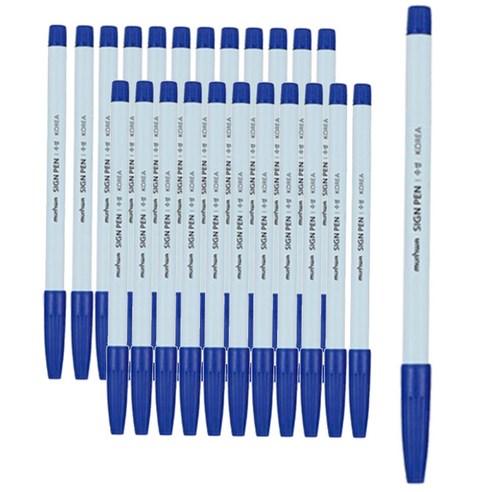 문화 넥스프로 사인펜, 청색, 12개입 x 2개