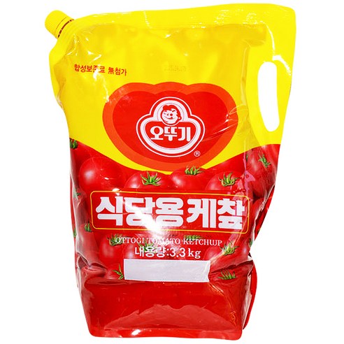 오뚜기 오리지널 식당용 케첩 스파우트팩, 3.3kg, 1개