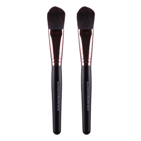 리빙조이 JOYBEAUTY 파운데이션 브러쉬 L228, 브라운, 2개