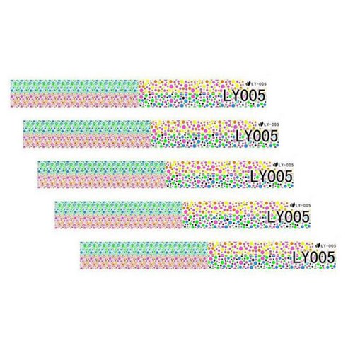 카카스 형광 네일스티커, LY-005, 5개
