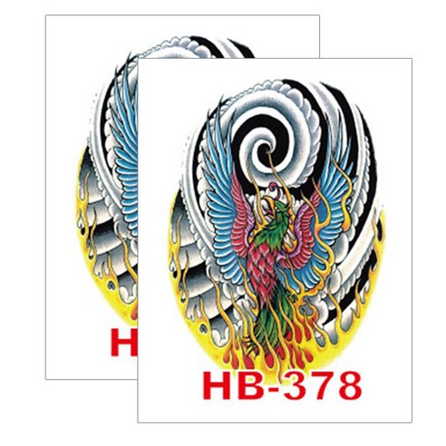 허니걸 타투 타투스티커 2개, HB-378