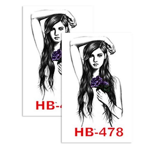 허니걸 타투 타투스티커 2개, HB-478
