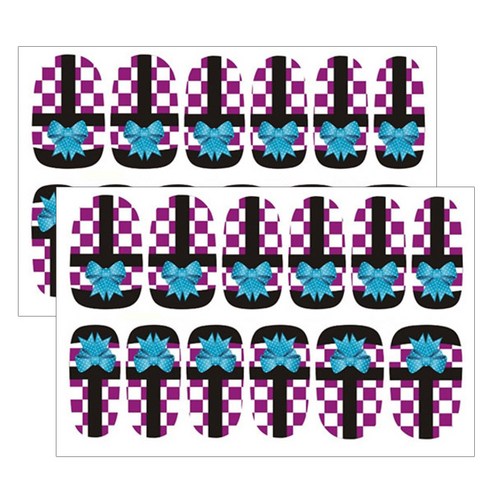허니걸 네일 패치 스티커 2개, XH-072