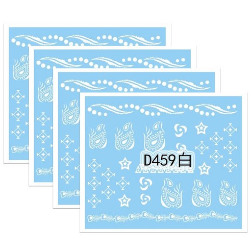 메이런 워터데칼 포인트 화이트, WA0314, 4개