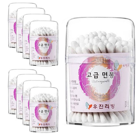 리빙웰 원통면봉, 100개입, 9개