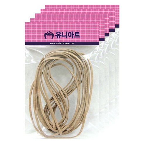 유니아트 샤무드끈 베이지, 5개