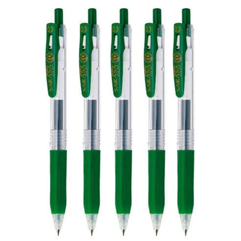제브라 사라사 클립 볼펜 0.3mm JJH15, 배리지안, 5개