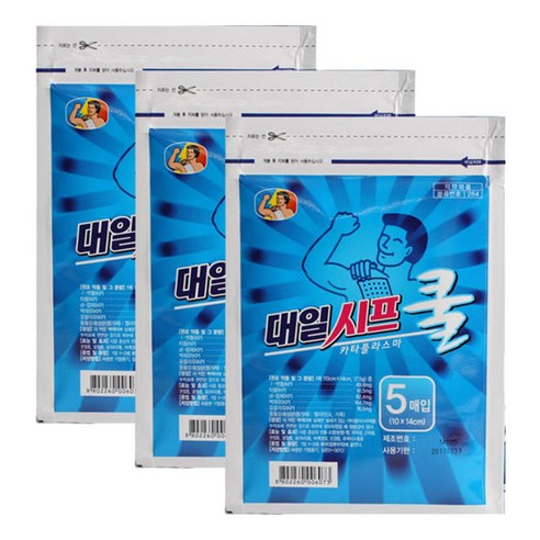 대일 시프 쿨 파스, 5매입, 3개
