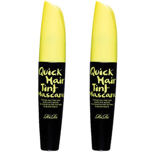 리르 퀵 헤어 마스카라 12ml, 블랙, 2개