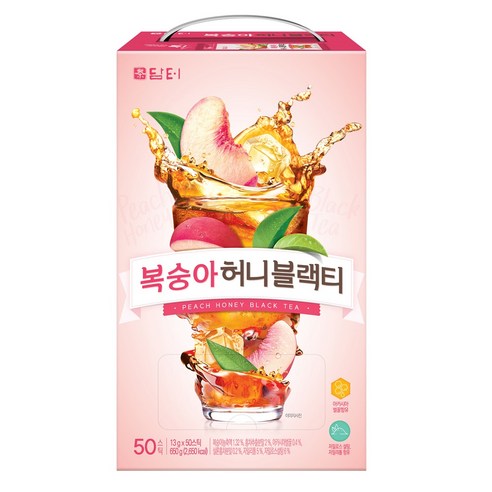 진한 향과 깊은 맛의 복숭아 허니 블랙티