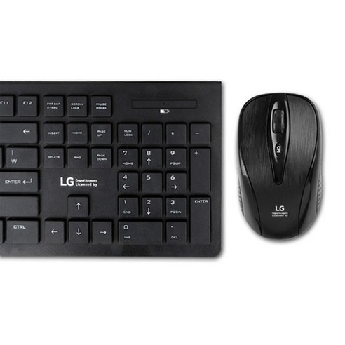 2.4 GHz 무선 인터페이스를 지원하는 LG 무선 키보드 + 무선 마우스 세트