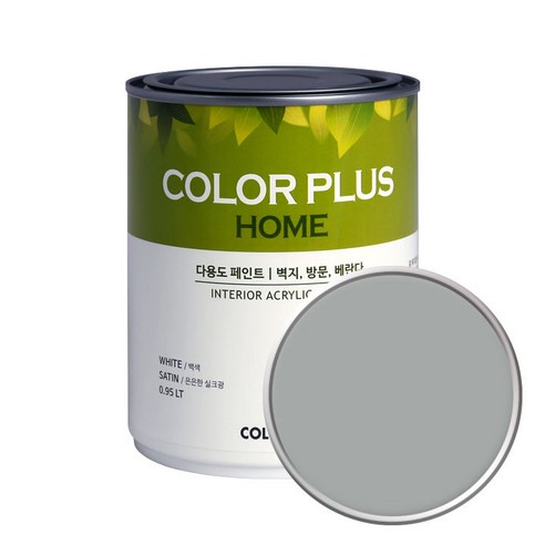 노루페인트 컬러플러스 홈 페인트 1L, 애쉬, 1개