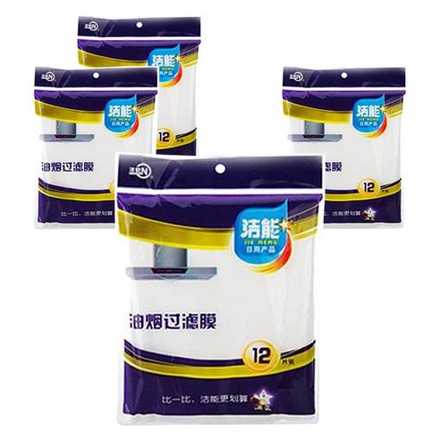 블럭마트 주방 레인지 후드 항균필터 12p, 4개