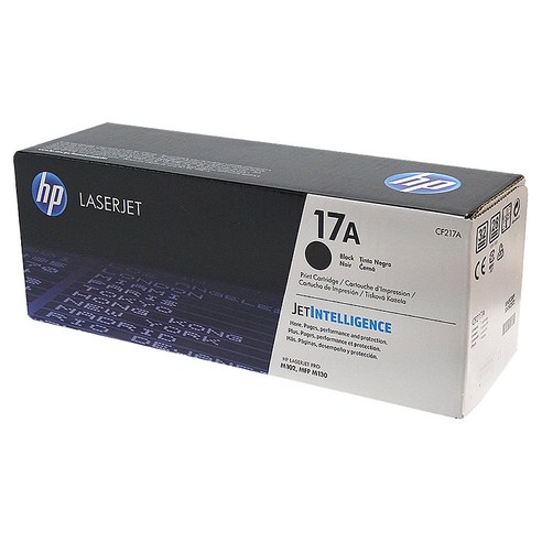 HP No.17A 정품토너 CF217A, 검정, 1개